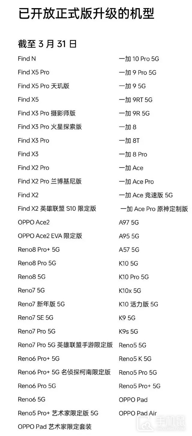 ColorOS 13系统4月升级适配计划发布 涉及K9 Pro等多款机型插图2