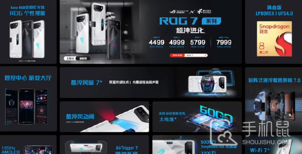 腾讯ROG游戏手机7系列正式发布：标配第二代骁龙8+全新矩阵式液冷散热架构，起步价4499元！插图2